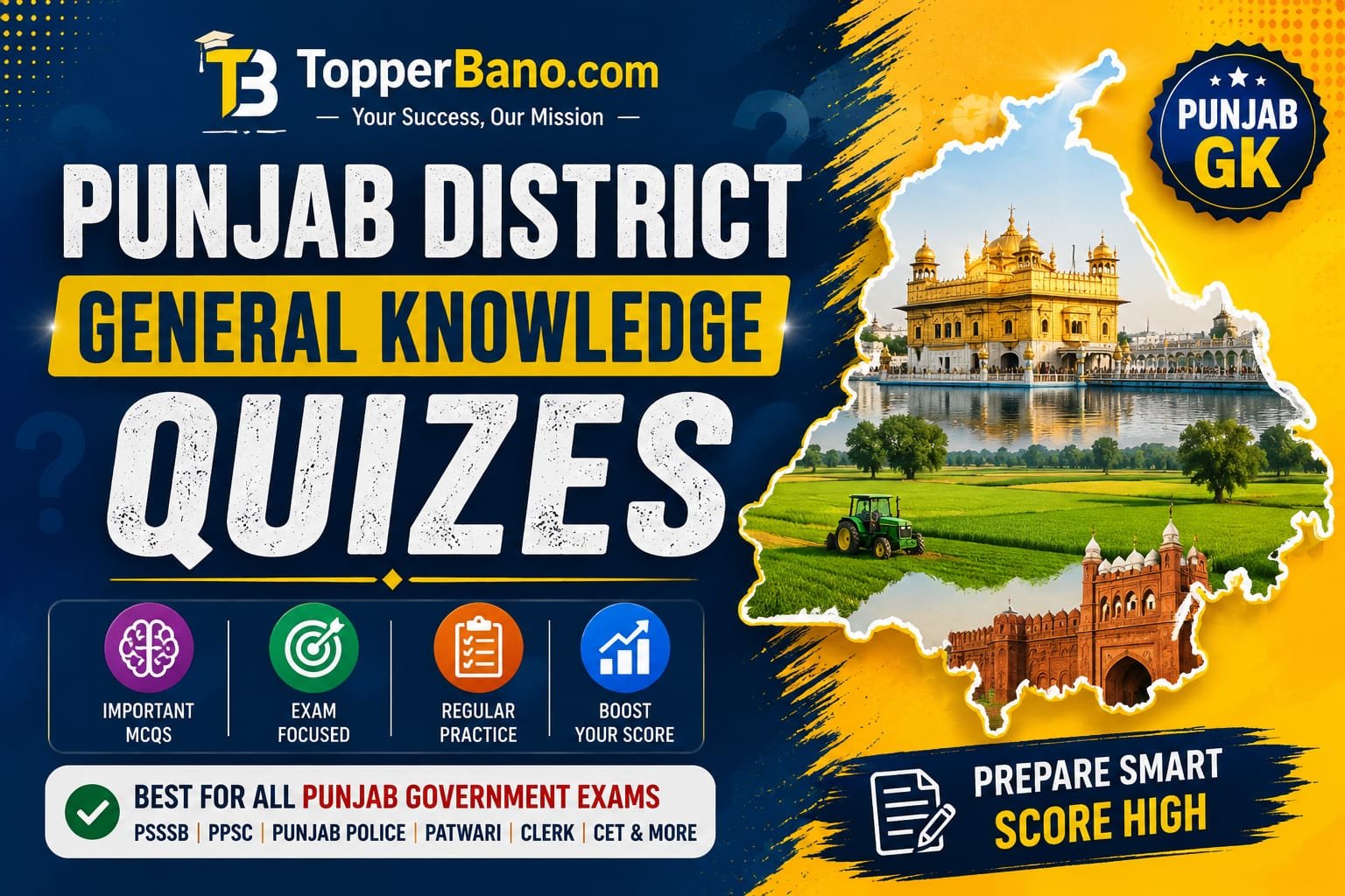 Punjab District General Knowledge Quizes